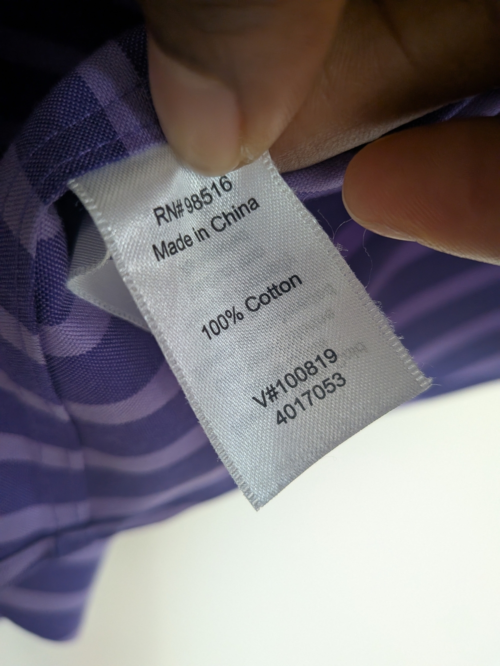 Coldwater Creek Women's Purple Striped Button-Up Shirt - Picture 6 of 6